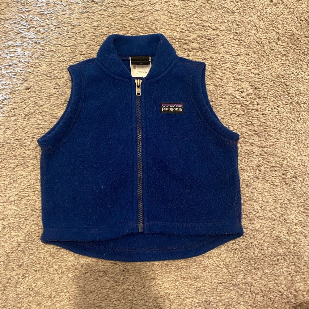 Patagonia baby fleece vest 3 months vguc